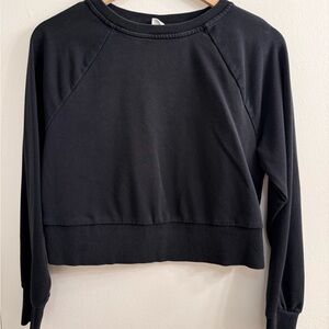All in Motion Black Women's Cropped Sweatshirt